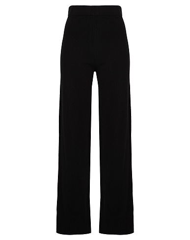 8 by YOOX Pantalone MERINO BLEND KNIT PANTS
 Nero 45% Poliestere riciclato, 30% Cotone organico, 25% Lana Merino