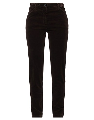 TRUE ROYAL Casual trouser Dark brown 100% Cotton