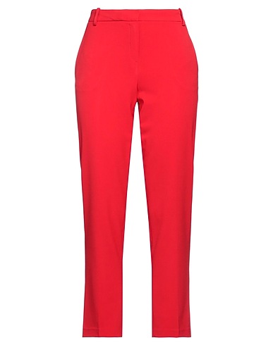 BIANCOGHIACCIO Casual pants Red 63% Polyester, 32% Viscose, 5% Elastane