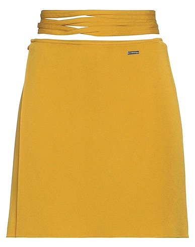 DSQUARED2 Mini skirt Mustard 81% Acetate, 19% Viscose