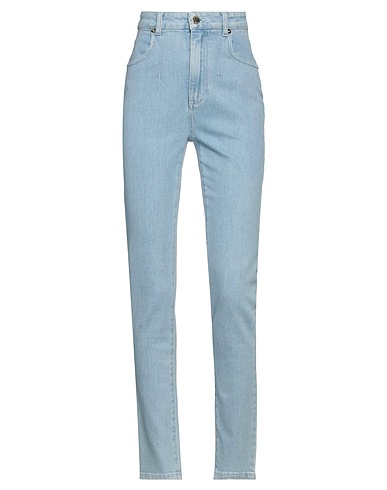 ALBERTA FERRETTI Denim trousers Blue 99% Cotton, 1% Elastane