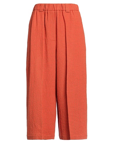 ALYSI Casual trouser Orange 100% Virgin Wool