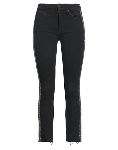 MOTHER Denim trousers Black 93% Cotton, 5% Polyester, 2% Elastane