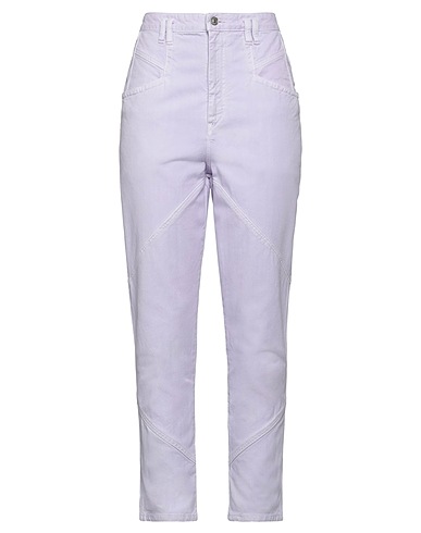 ISABEL MARANT Denim trousers Lilac 100% Cotton