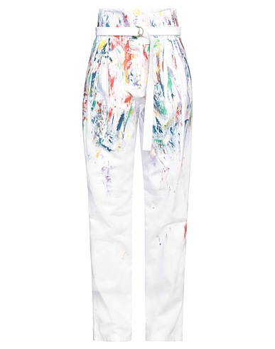 PHILOSOPHY di LORENZO SERAFINI Denim trousers White 100% Cotton