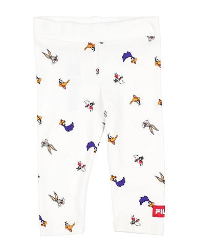 FILA Leggings X LOONEY TUNES White 95% Cotton, 5% Elastane