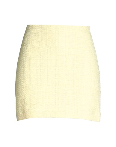 & OTHER STORIES Mini skirt Pastel yellow 78% Cotton, 21% Polyester, 1% Elastane