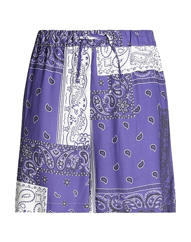 8 by YOOX Shorts & Bermuda VISCOSE WIDE LEG SHORTS
 Viola 100% Viscosa