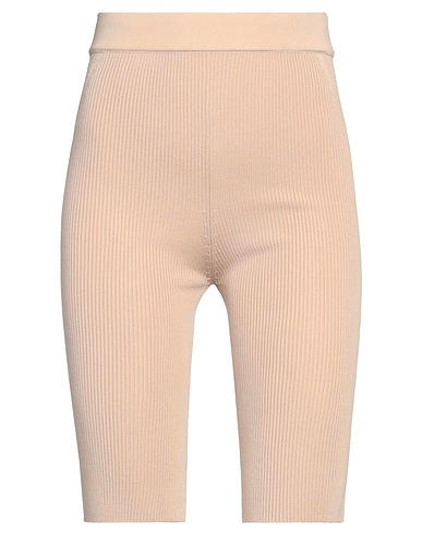 JACQUEMUS Shorts & Bermuda Beige 77% Polyester, 19% Polyamide, 4% Elastane