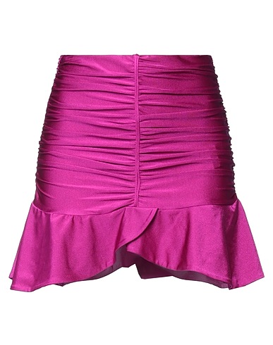 DONDUP Mini skirt Garnet 82% Polyamide, 18% Elastane
