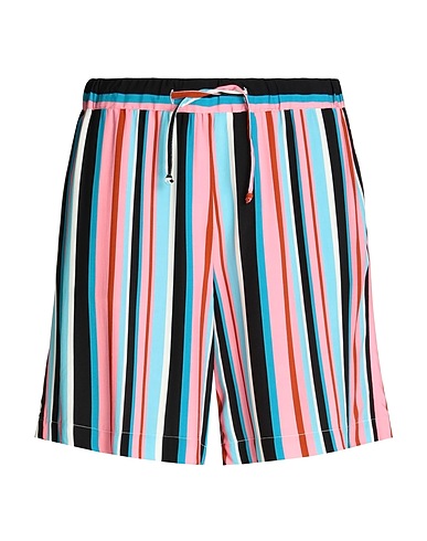 8 by YOOX Shorts & Bermuda VISCOSE WIDE LEG SHORTS
 Pink 100% Viscose