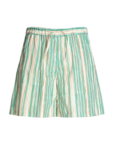 8 by YOOX Shorts & Bermuda COTTON WIDE LEG SHORTS
 Ivory 100% Cotton
