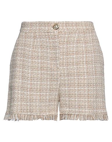 PINKO Shorts & Bermuda Sand 78% Cotton, 14% Polyester, 5% Acrylic, 2% Metallic fiber, 1% Viscose