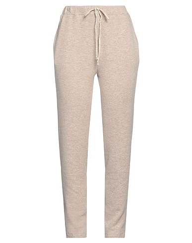 ZHELDA Casual trouser Beige 48% Cotton, 48% Acrylic, 4% Elastane