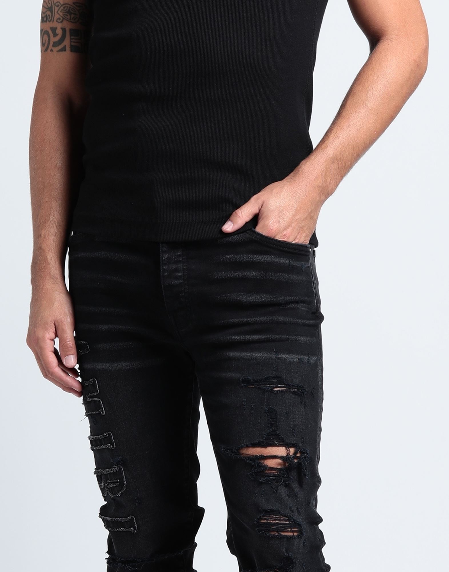 AMIRI ジーンズ＆デニム | ジーンズ ブラック メンズ | YOOX