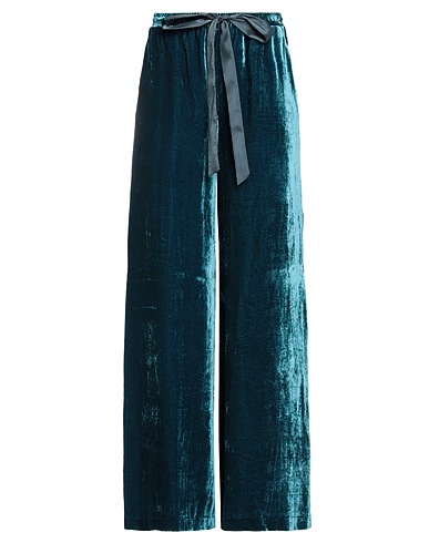 1-ONE Pantalone Verde petrolio 80% Viscosa, 20% Seta