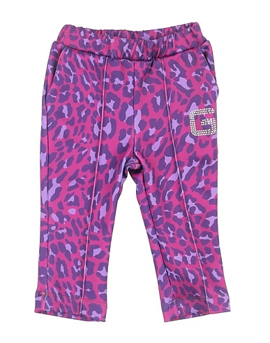 GAëLLE Paris Casual pants Purple 95% Cotton, 5% Elastic fibres