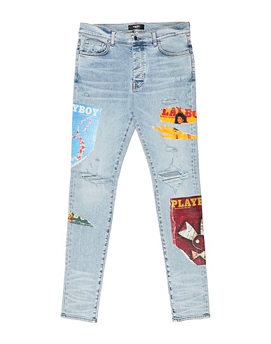 AMIRI x PLAYBOY 진 블루 92% 코튼, 6% 엘라스토멀티에스테르, 2% 엘라스테인