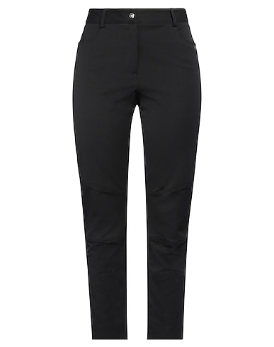 VDP VIA DELLE PERLE Casual trouser COLLECTION Black 58% Cotton, 33% Polyamide, 9% Elastane