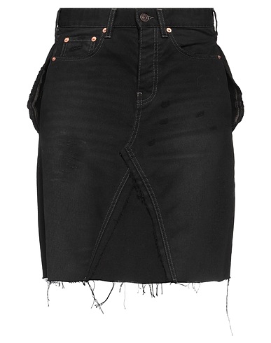 BALENCIAGA Denim skirt Black 100% Cotton
