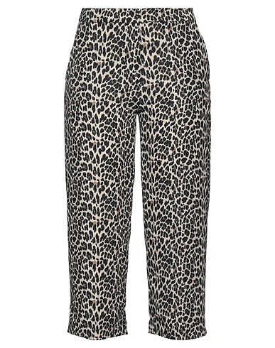 1-ONE Casual trouser Beige 97% Polyester, 3% Elastane