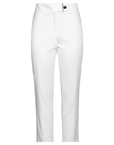 CALVIN KLEIN パンツ ホワイト ポリエステル 63% / レーヨン 33% / ポリウレタン 4%