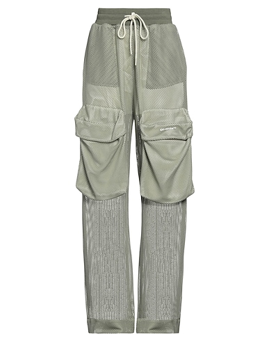 OFF-WHITE™ Pantalone Verde militare 50% Poliammide, 40% Viscosa, 10% Elastan, Lana Vergine