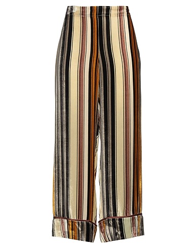 MALÌPARMI Casual trouser Military green 82% Viscose, 18% Silk