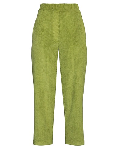 SHIRTAPORTER Casual trouser Green 85% Polyester, 12% Nylon, 3% Elastane