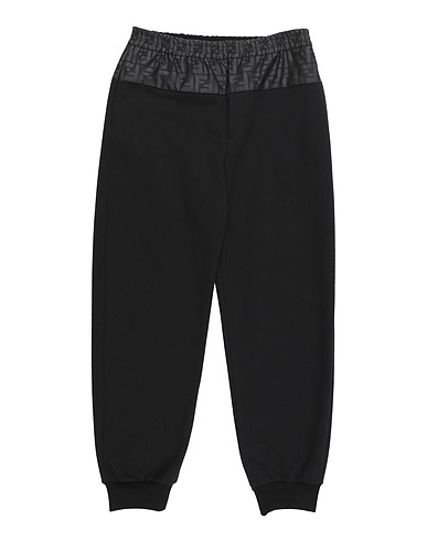 FENDI Casual pants Black 100% Cotton, Polyester, Elastane