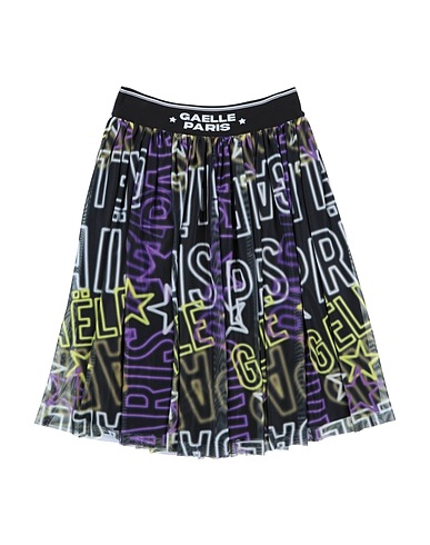 GAëLLE Paris Skirt Black 100% Polyester, Viscose