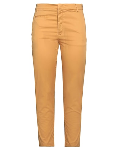 DONDUP Casual pants GIALLO OCRA 97% Cotton, 3% Elastane