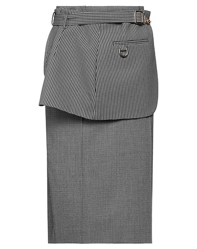 FENDI Midi skirt Midnight blue 91% Virgin Wool, 7% Polyamide, 2% Elastane