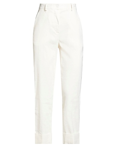 PINKO Pantalone Bianco 59% Lino, 38% Viscosa, 3% Elastan