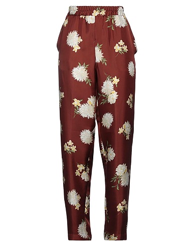 LE SARTE PETTEGOLE Casual trouser Brown 100% Silk