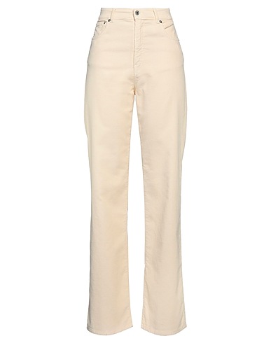 GRIFONI Casual trouser Cream 98% Cotton, 2% Elastane