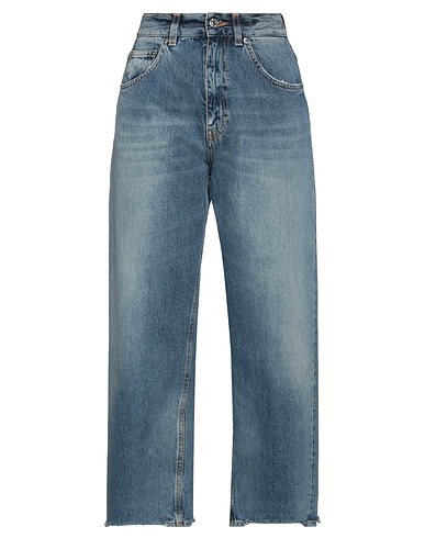 GRIFONI Denim trousers Blue 100% Cotton, Polyester
