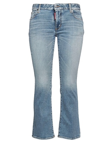 DSQUARED2 Pantaloni jeans Blu 99% Cotone, 1% Elastan, Pelle di bovino