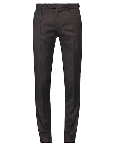 BERWICH Casual pants Dark brown 100% Virgin Wool