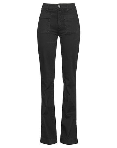 SEAFARER Denim trousers Black 98% Cotton, 2% Elastane