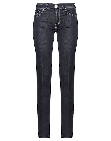 JACOB COHЁN Denim pants Blue 92% Cotton, 6% Polyester, 1% Metallic Polyester, 1% Elastane