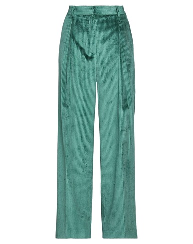 GRIFONI Casual trouser Emerald green 52% Cotton, 48% Viscose