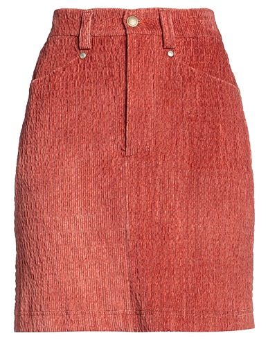 MOMONÍ Mini skirt Rust 98% Cotton, 2% Elastane