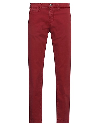 40WEFT Casual pants Brick 98% Cotton, 2% Elastane