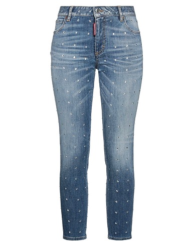 DSQUARED2 Denim trousers Blue 92% Cotton, 6% Elastomultiester, 2% Elastane, Polyester, Glass