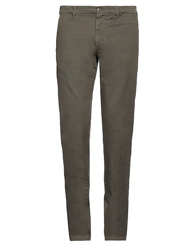 40WEFT Casual trouser Sage green 98% Cotton, 2% Elastane