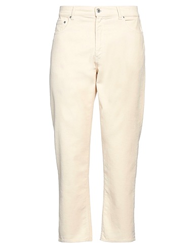GRIFONI 5-pocket Cream 98% Cotton, 2% Elastane