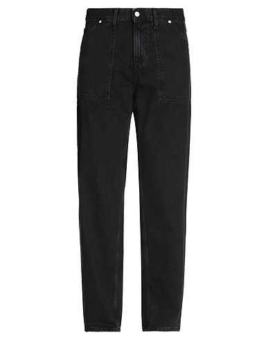 CALVIN KLEIN JEANS Denim trousers Black 100% Recycled cotton