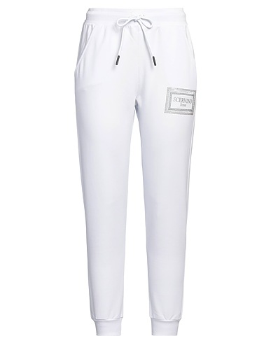 SCERVINO Casual pants White 95% Cotton, 5% Elastane