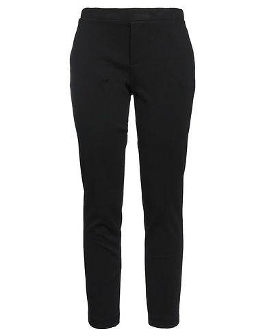 1-ONE Casual trouser Black 69% Viscose, 25% Polyamide, 6% Elastane